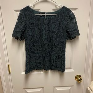 Green lace top